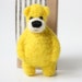 Bright yellow bear, brooch 96