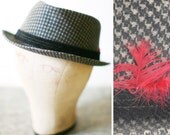 Vintage 1950s HOUNDSTOOTH Sartorial Hat