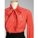Vintage 1970s POLKADOT Secretary Blouse S/M