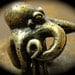 Octopus Ring Antique Bronze Plate exclusive new original design carved cast and finished in NYC USA Blue Bayer Design Billyblue22