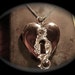 Silver Keyhole locket, Chrome Locket Key Hole to Your Heart Shaped Locket,steampunk, industrial, victorian