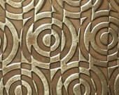 Brass Texture Metal Sheet Geometric Shift Pattern 24g - 3 x 2 1/2 inches - Bracelets Pendants Metalwork