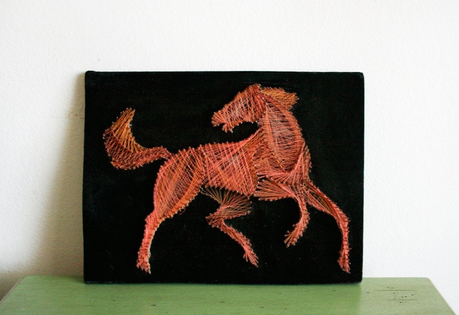 Vintage Horse String Art