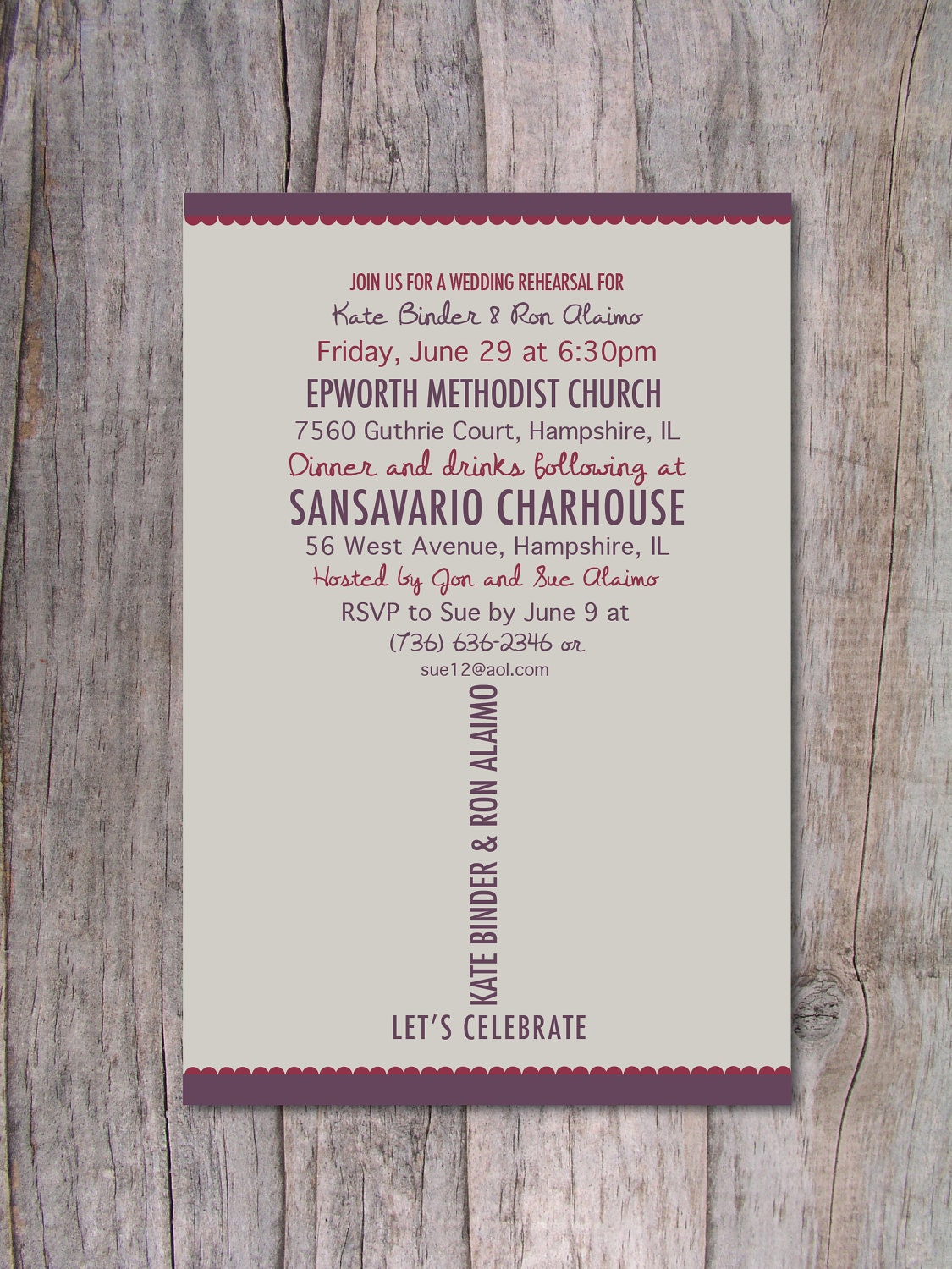 Rehearsal Dinner Invitations Etsy 4