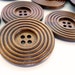 BIG Round Wood buttons, Wooden Buttons, WB10171 (2 in 1set)