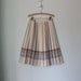 Pastel Pleated Skirt // Vintage 70s Collegiate Pleats Midi // Medium