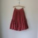 Full Corduroy Skirt ... Chevron Ruffle Midi ... Small