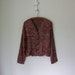 Cropped Gypsy Blouse ... 90's V-neck Shirt ... Medium / Large