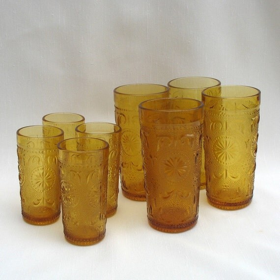 American Concord / Amber Drinking Glasses and Juice Glasses