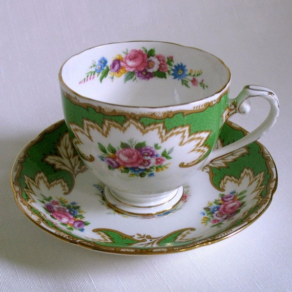 Vintage Cup and Saucer.. Royal Grafton Bone China..