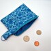 Blue Flowers Coin Pouch