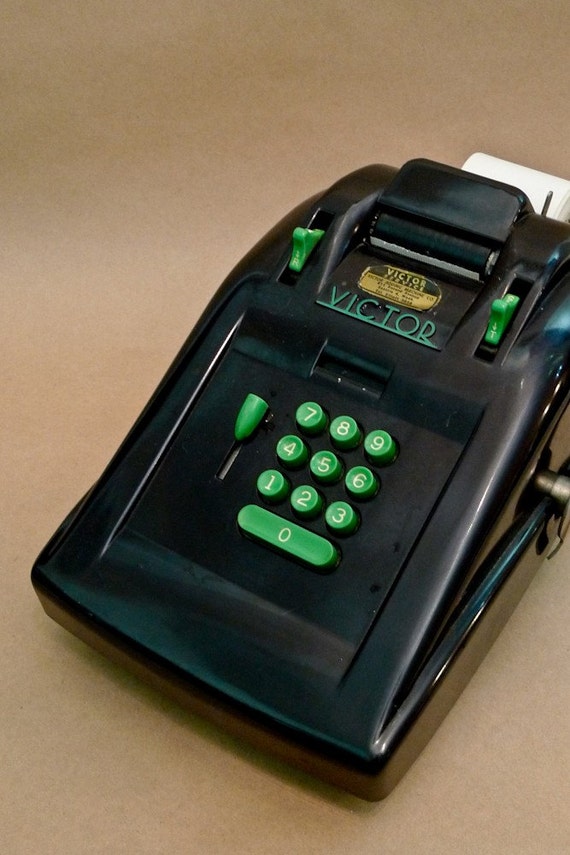 Vintage victor adding machine
