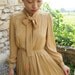 Vintage mustard dress, xs -small, Japan