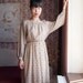Vintage light ivory dress, xs, Japanese