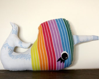 narwhal plush pillow