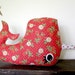 narwhal plush pillow, whale, stuffed animal- 5 orange potatoes