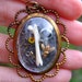 Real Rat Femur Brass Assemblage Necklace