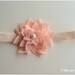 Simply chic collection . Pink cotton bloom headband