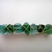Sea Beach Glass Greens and Blues Hair Clip French Barrette