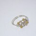 14kt gold filled argentium sterling silver worry ring, any size, including half and quarter