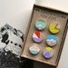 Handpainted push pins, Mountains Set