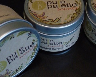 ON SALE Soy Candle - Pineapple Premium Fragrance in 4 Oz. Travel Tin