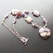 Amethyst heart gemstone necklace -My Amethyst Valentine