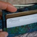 Women's wallet - peacock batik with coin pocket