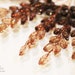 Beaded Spray - 12 Pieces - 3 inches long - Chocolate Copper