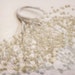 Beaded Spray - 2 Sets - 24 Pieces - 2 inches long - White Pearl Loops