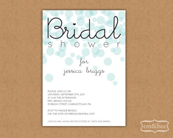 Sample Wedding Shower Invitations 6