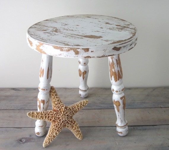 shabby chic white wood foot stool shabby chic white wood foot stool