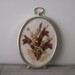 Small Oval Gold Framed Dried Flowers Wall Hanging