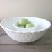 Milk Glass Chip and Dip Bowls Indiana Glass Basket Weave
