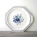 Blue and White Floral Ironstone Platter Adams
