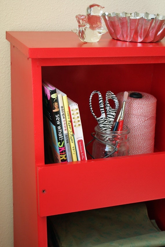 Storage Bin Shelf Woodworking Plans by irontimber on Etsy