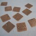 20 Tiny Antique Bronze Hammered Rectangle Charms. Ch2