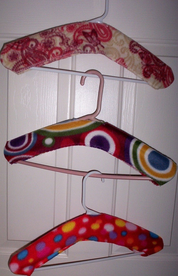 Fabric Clothes Hanger Covers None-Slip Plastic Clothes