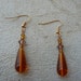Topaz Czech Glass Teardrops