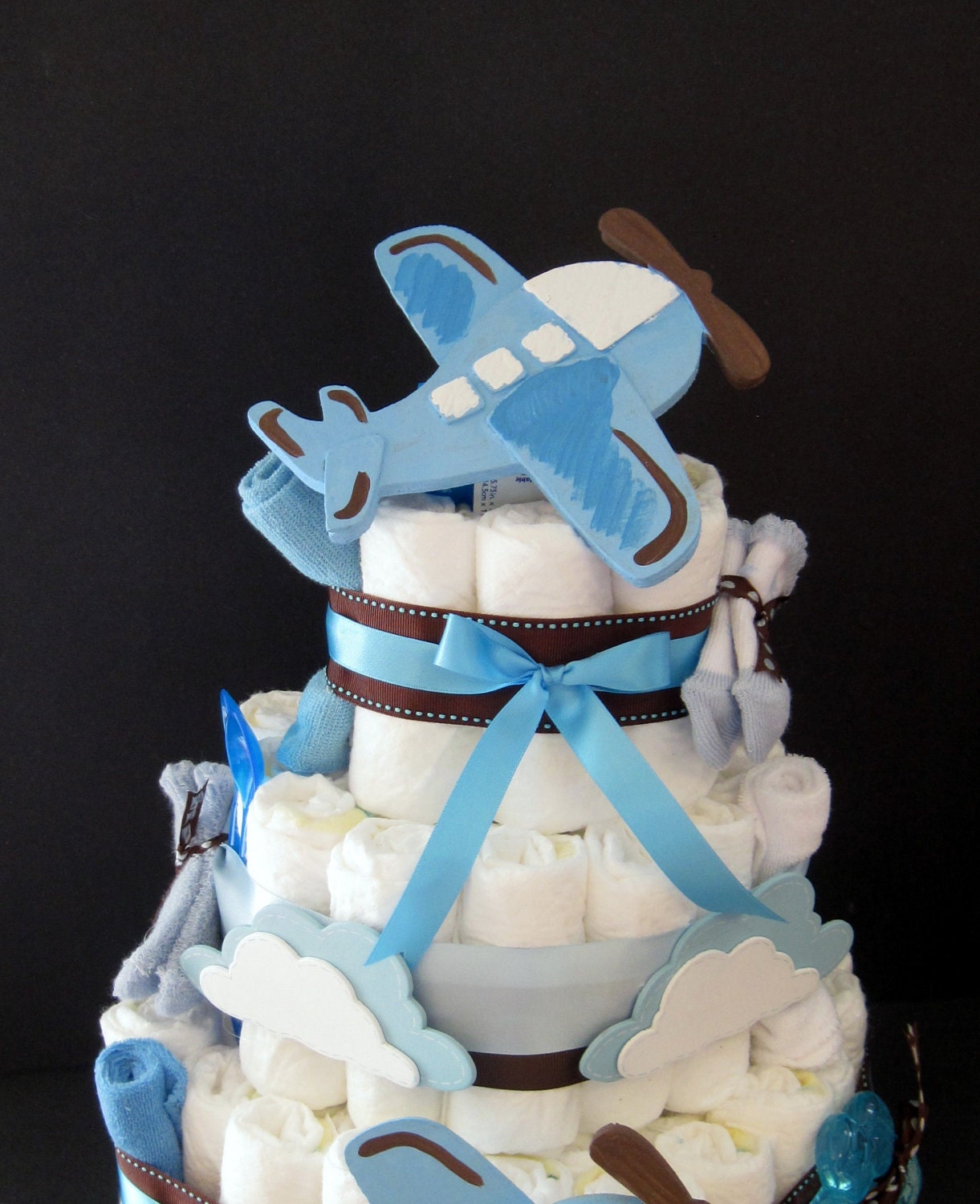 Airplane Diaper Cake