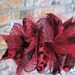 Childrens beautiful dramatic red and black Valentines funky hair bow