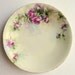 Artist Signed T&V Limoges Plate with Large Pink Roses, Circa 1890's
