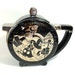 1970's 'Steppin' Out" Mickey Mouse Teapot, Footed, Disney, Black and Silver Mirror