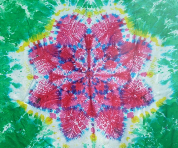 Lotus Blossom Tie Dye Rayon Tapestry by GPF108 on Etsy