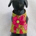 High Cut Harness Green and Hot Pink Flowers Custom Made