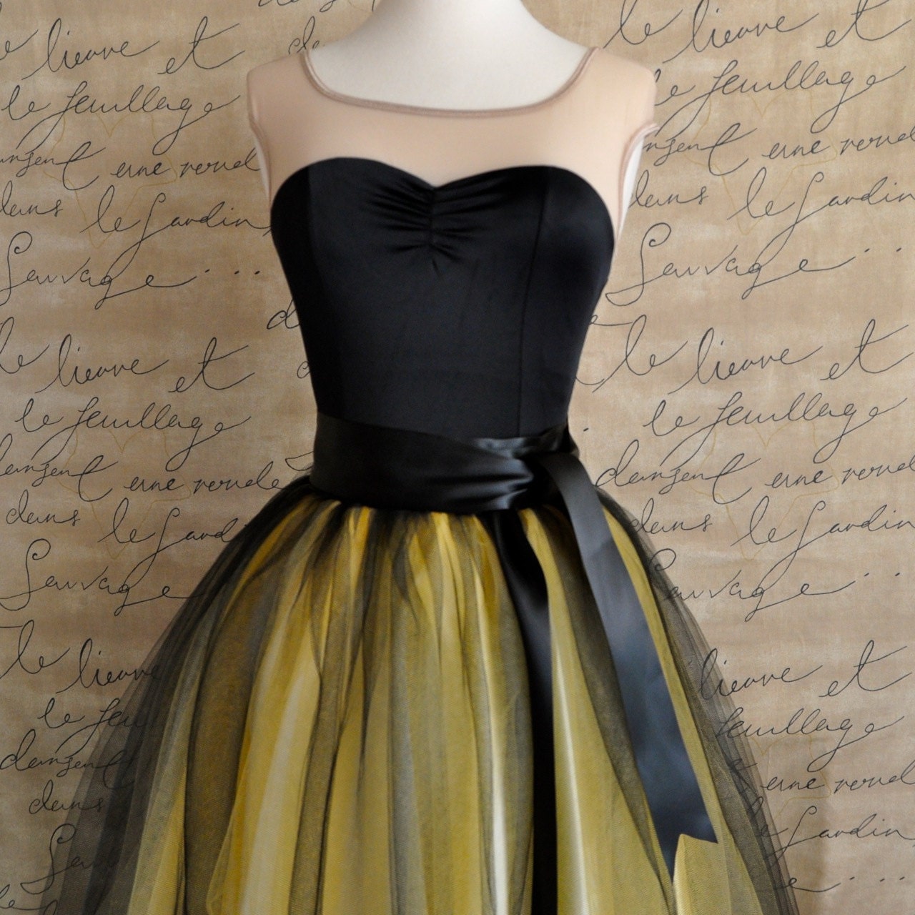 Black And Yellow Skirt 81