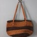 Reserved Listing for Jenn-Sisal bag / Striped natural woven tote bag / sisal and leather bag