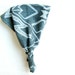 Aztec Print Headband in blue, stretchy hair accessory, turban style head scarf