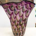 Beautiful Hand Blown Glass Vase Purple Patterned 2852 Oneil