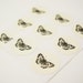 Butterfly Envelope Seal Stickers in Ivory - Set of 48